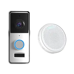 Wholesale Price Tuya Smart Battery Powered Video Doorbell Night Version Wifi Smart Doorbell With Indoor Chime