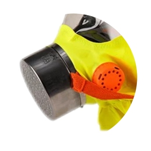 قناع EEBD أصفر مقاوم للهب بتصميم جديد مع شريط عاكس للشاشة الكبيرة فلتر من ست طبقات للإنقاذ الذاتي - Product Image 4