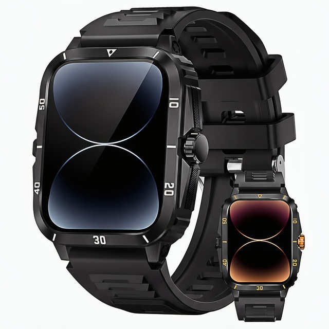 2026 Smartwatch Supports Fitness Tracking/voice Assistant/timer/stopwatch Functions Unisex Design 1.96-inch Display Wireless