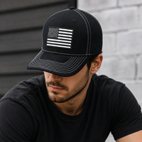 Gorra de Béisbol de 6 Paneles Estilo Camionero, Diseño Americano con Bandera, Hip-Hop, Bordado Personalizado, Cierre a Presión, Nuevo Estilo, Superventas