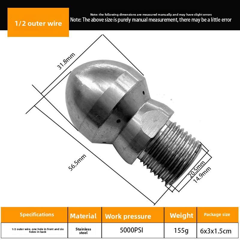 1/2 outer wire front one rear six 155g