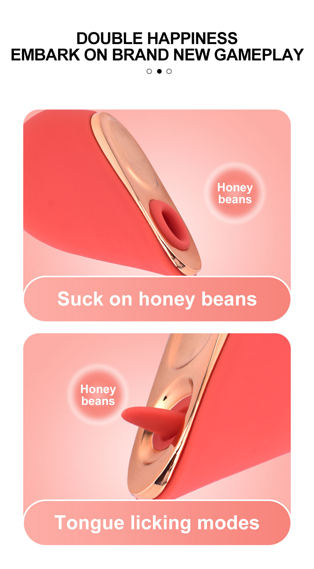 Heart-shaped Massager Vibrator with Nipple Sucking Feature