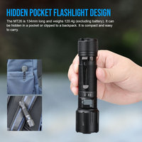 TrustFire MT26 3300 Lumen EDC Taschenlampe USB-C Wiederaufladbare LED-Fackel Magnetischer Endstück mit Powerbank-Funktion für Camping, Wandern und Notfälle