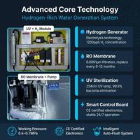 Distributeur automatique d'eau glacée avec désinfection UV et nettoyage automatique, grande capacité, usage commercial extérieur, gestion basée sur le cloud