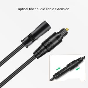 <span class=keywords><strong>Cable</strong></span> de extensión de fibra óptica de <span class=keywords><strong>Audio</strong></span> SPDIF cuadrado macho hembra Digital 0,5 canales Toslink TV Conexión de sonido 5,1 M 1m 2m 3m - Product Image 2