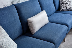 नए गहरे नीले मॉड्यूलर कपड़े सोफे सेट चीनी शैली के कोने के लिए चीनी शैली के कोने डायवन लिविंग रूम और अपार्टमेंट घर के फर्नीचर सोफा - Product Image 5