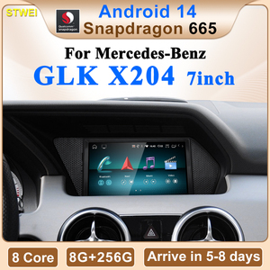 Reproductor multimedia para automóvil CNSTWE Qualcomm 665 de 7 pulgadas con Android 14, adecuado para reproducción inalámbrica en Mercedes-Benz GLK X204. - Product Image 2