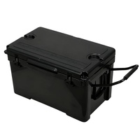 Glacière à roulettes rotomoulée isotherme robuste de 115 QT avec poignée en métal PE, design moderne et portable, pour la pêche et le transport de canettes