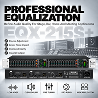 Égaliseur graphique audio double canal 15 bandes avec sortie subwoofer indépendante pour système de sonorisation de scène