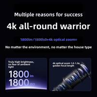 NOUVEAU projecteur laser triple 4K JMGO X5, 1800 ISO Lumens, 4+128G, Android, home cinéma, projecteur DLP 3D, zoom optique, faisceau entièrement automatique