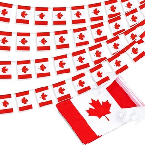 Bandera Canadiense con Diseño de Hoja de Arce, Doble Cara, Poliéster, Plegable, 33 pies, 30 Banderas para el Día de Canadá y <span class=keywords><strong>Festivales</strong></span> Patrióticos - Product Image 1