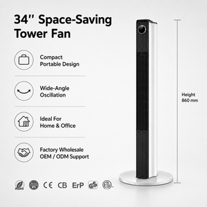 <span class=keywords><strong>Ventilateur</strong></span> tour de refroidissement moderne à oscillation verticale puissante de 70 degrés, avec écran LED de 46 pouces, idéal pour la maison - Meilleures ventes - Product Image 5