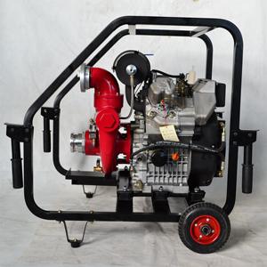 80mm 3inch 22hp 16kw Two Cylinder Engine <b>Pump</b> Set Exhaust Self Suction <b>Water</b> Self-priming <b>Pumps</b> - Product Image 4