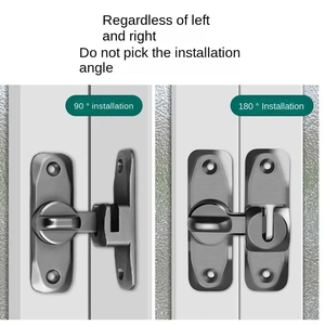 Cerradura para Muebles, Pestillo Deslizante Abatible de 90/180 Grados, Aleación de Zinc, Antirrobo, Desbloqueo con Tarjeta, para Cocina, Seguridad del Hogar - Product Image 5