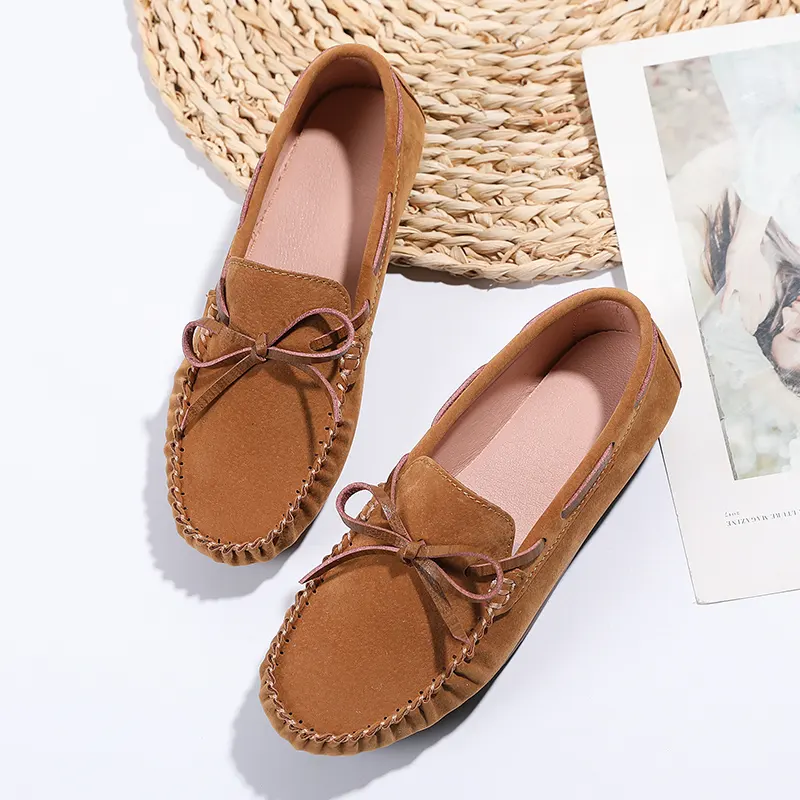 New Fashion Hot Selling Lightweight Vintage Sport Casual Shoes Women's Girl Ladies Mujer Flats Loafer Cheap Flat Boat Shoes