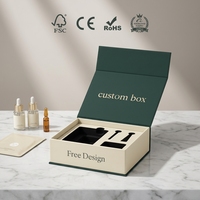Caja de Regalo con Logotipo Personalizado, Caja de Embalaje de Cartón para Cosméticos con Cierre Magnético y Inserto de Espuma EVA
