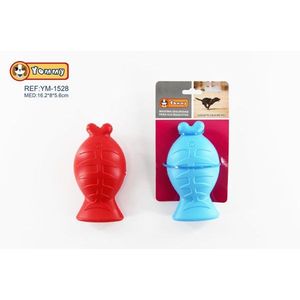 Yommy Blow Molded Fish Dog <b>Toy</b> 16.2x5.6cm <b>Interactive</b> <b>Pet</b> Chew <b>Toy</b> - Product Image 1