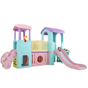 New designed Children plastic Playhouse with slide Indoor Playground Equipment for sale toddler slide and swing set