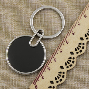 Quảng cáo promo Quà Tặng kim loại khắc laser Keychain Logo hợp kim móc chìa khóa nhà trái tim trống Keychain Keyring biểu tượng tùy chỉnh - Product Image 6