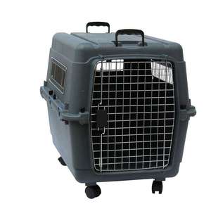 XXXL Grand Animal Chien Voiture Compagnie Aérienne Caisse De Voyage Sur Roues Traditionnel Portable Wir Porte Chien Chenil Pet Carrier Compagnie Aérienne Approuvée - Product Image 2