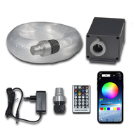 Projecteur LED à fibres optiques 14W RGBW avec contrôle par application, en aluminium léger, effet ciel étoilé, 450 pièces, kit de plafond étoilé de 0,75 mm