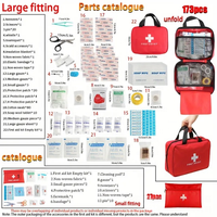 Kit de survie professionnel pour le camping et la randonnée en plein air, léger, imperméable, haute performance, pour 2-3 personnes, avec filtre à eau