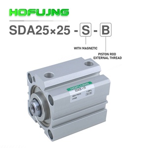 Cilindro Neumático de Aire Ultrafino Estándar de Aleación de Aluminio Tipo Rosca Interna SDA 40 Hofujng - Product Image 3