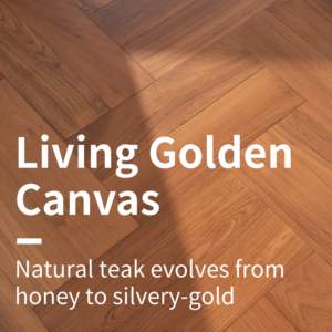 Suelo de madera de teca birmana sólida con patrón de espiga moderno, diseño Interior de lujo para sala de estar, <span class=keywords><strong>parque</strong></span>, - Product Image 6