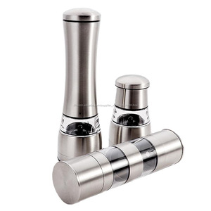 Nouveau <span class=keywords><strong>design</strong></span> 2 ensembles moulin à Poivre Manuel En Acier Inoxydable, mini portable Poivre et moulin à Sel - Product Image 4