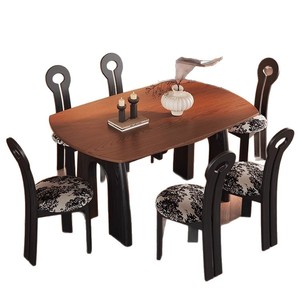 Cổ Điển Mỹ Phong Cách Rắn Gỗ Gấp Bàn Ăn 2025 Mới Mô Hình Chuyển Đổi Mở rộng Cho Nhà Căn Hộ Nhỏ Hiện Đại - Product Image 5