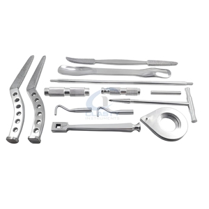 Ensemble d'instruments pour prothèse bipolaire en acier inoxydable, outils chirurgicaux orthopédiques manuels, dispositif médical de classe I, réutilisable - Product Image 1