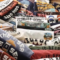 T-shirt imprimé tendance en coton pur lourd (350-400g) à manches courtes pour hommes et femmes, coupe ample, idéal pour l'été – Nouveauté transfrontalière très prisée