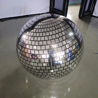 Zhenmei personnalisé Disco sphère réfléchissante PVC miroir boule ballon gonflable pour événements en plein air décorations de fête disponibles pour