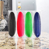 Éponge exfoliante longue africaine personnalisée en filet de nylon réutilisable, multicolore, pour le bain et la douche, séchage rapide, pour le dos