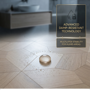 <span class=keywords><strong>Suelo</strong></span> de Parqué Pentagonal de Roble de Diseño Moderno, <span class=keywords><strong>Suelo</strong></span> de Ingeniería Multicapa Liso para Sala de Estar y Baño - Product Image 4
