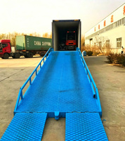 Rampe de chargement mobile en acier haute résistance pour site logistique, accès aux camions porte-conteneurs