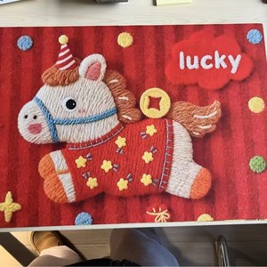 Yongjin Horse Cartoon Floor Mat 40x60cm 50x80cm 60x90cm Absorbent Quick Dry Non Slip For Bathroom Toilet Front <b>Door</b> - Product Image 2