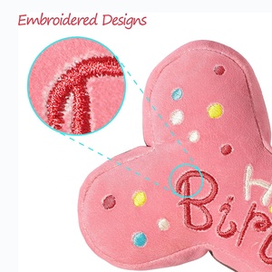 Con Chó Sinh Nhật Đồ Chơi Pet Nguồn Cung Cấp Dễ Thương Xương Hình Dạng Bánh Con Chó Con Chó Đồ Chơi Mềm Nhồi Bông Tiếng Cót Cót Con Chó Đồ Chơi - Product Image 2