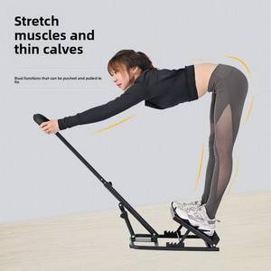 BNcompany Custom Professional Steel Gym Squat <span class=keywords><strong>Wedge</strong></span> Block 4-Position Adjustable Foot Calf Stretch Stretcher Handle Slant Board. - Product Image 1