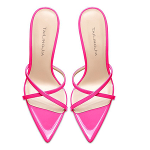 <span class=keywords><strong>Sandali</strong></span> con Tacco Alto a Stiletto a Punta con Cinturini <span class=keywords><strong>Taglia</strong></span> <span class=keywords><strong>Grande</strong></span> per Donne - Product Image 6
