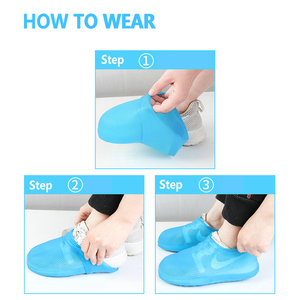 Couvre-chaussures imperméables antidérapants pour hommes et femmes, bottes de pluie réutilisables pour l'extérieur, le cyclisme, la randonnée, le travail, la pêche - Product Image 5