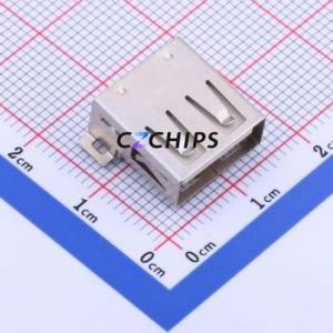 AF QTZB1.0-BD USB Connector SMD Connector ( Connector Type: Type-A )( Protocol Standard: USB 2.0 )( Gender: Female ) - Product Image 1