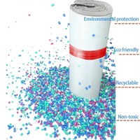 Enveloppes en polyéthylène de 120 microns d'épaisseur, résistantes aux déchirures, écologiques, impression par transfert thermique, impression sur surface métallique, pour l'envoi de chaussettes et de fourrures