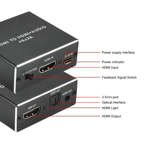 <span class=keywords><strong>Extracteur</strong></span> <span class=keywords><strong>audio</strong></span> HDTV 4Kx2K, convertisseur <span class=keywords><strong>audio</strong></span> 3,5 mm pour PC, ordinateur portable, accessoires <span class=keywords><strong>audio</strong></span> et vidéo - Product Image 2