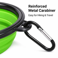 Bol pour animaux de compagnie en silicone sans BPA, résistant à la chaleur, 350 ml, pliable, pour les voyages, les excursions, robuste, bol pour chien en silicone