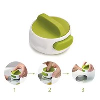 Ouvre-boîte manuel Ouvre-bouteille portable anti-dérapant à libération par torsion Ouvre-bouteille facile à libération par torsion Gadget de cuisine en acier inoxydable