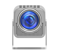 Projecteur sans fil portable F600 4K Full HD avec écran LCD 1080p 300ANSI pour la maison et l'extérieur Android 180 degrés PK HY320