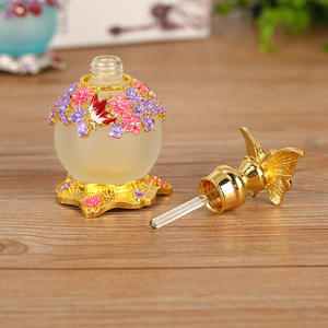 Wholesale Dubai Middle East 25ML Butterfly perfume Essential Oil Ball <b>Bottle</b> Metal Cosmetics essence <b>Bottle</b> - Product Image 6