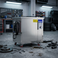 Pulitore a Ultrasuoni Industriale Skymen 38L 120ST per Blocco Motore, Cuscinetti, Filtro DPF, Stampi e Componenti Hardware