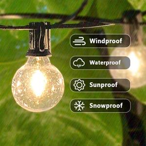 Năng lượng mặt trời điện 3V G40 E12 25ft 25 + 2 bóng đèn không thấm nước Patio năng lượng mặt trời điện ngoài trời dẫn đèn dây - Product Image 3